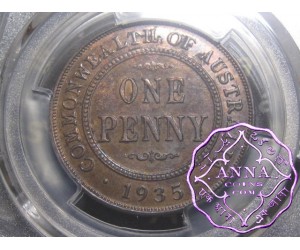 Australia 1935 Penny PCGS MS62BN